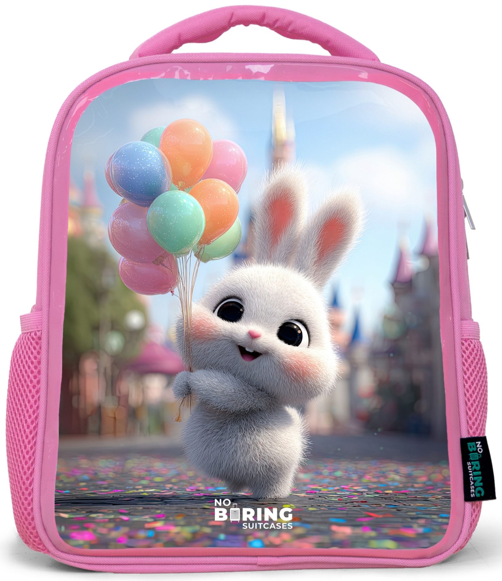 Rucksack Rosa - Kaninchen - Luftballons