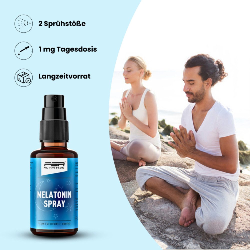 FSA NUTRITION Melatonin Einschlafspray 1 mg auf Wasserbasis & ohne Alkohol Spray, 30 ml