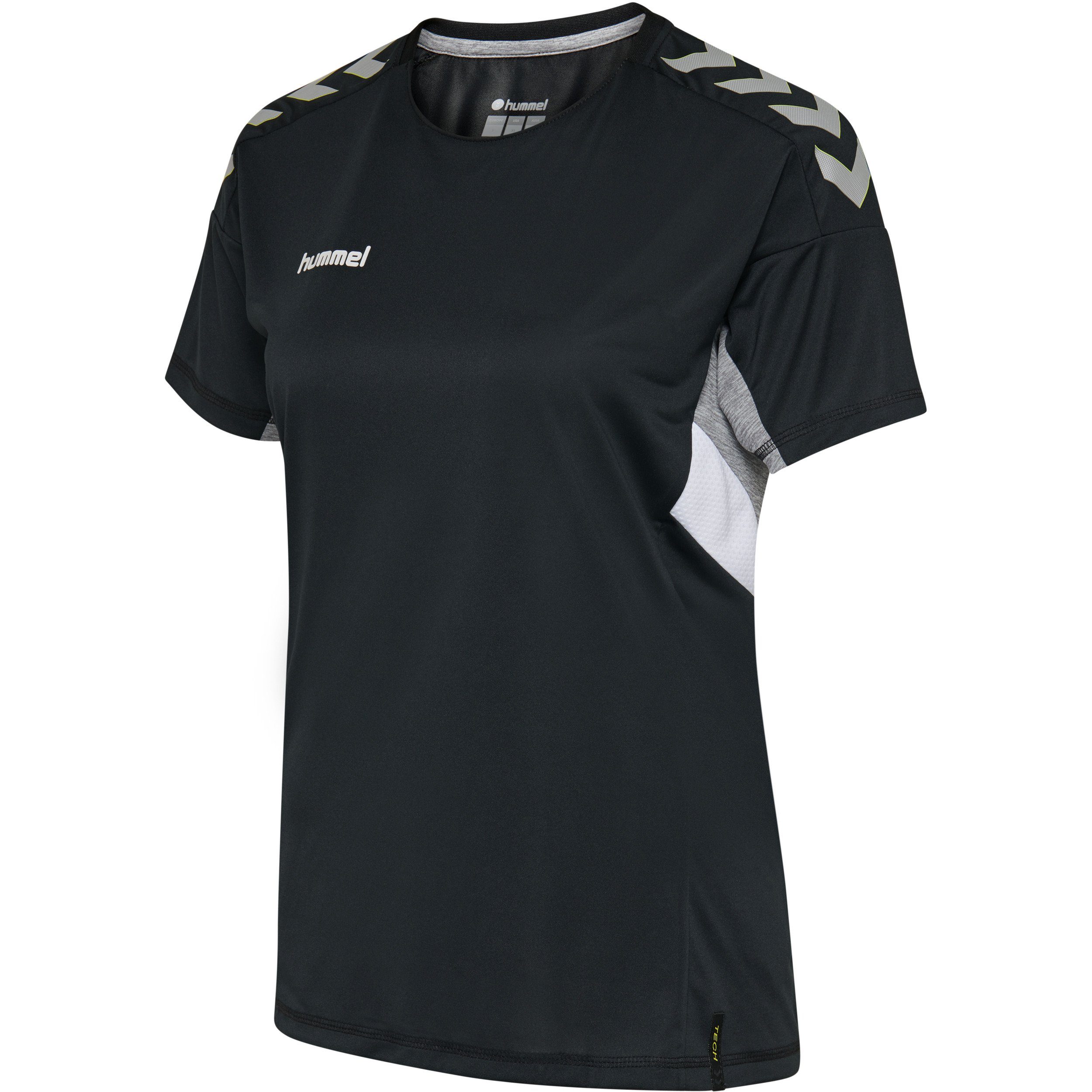 hummel Laufshirt Tech Move Damen Trikot schwarz Shirt Sport Fitness Laufshirt T-Shirt