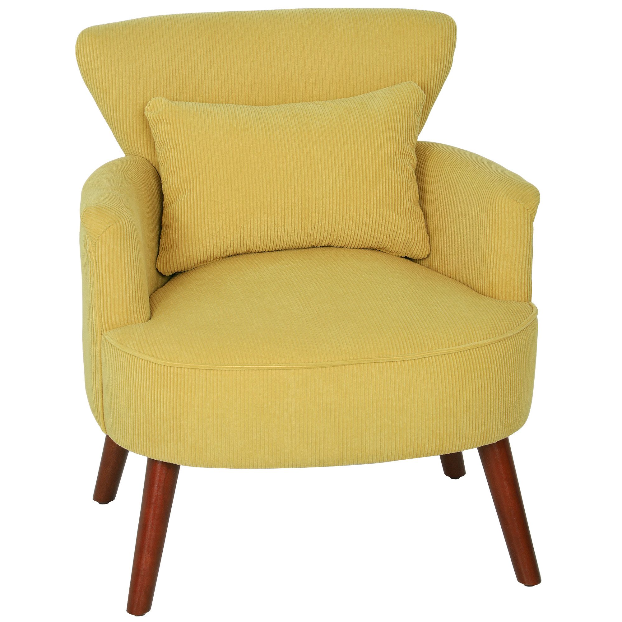 HOMCOM Sessel mit abgerundeten Armlehnen, Rückenlehne (Loungesessel, 1-St., günstig online kaufen