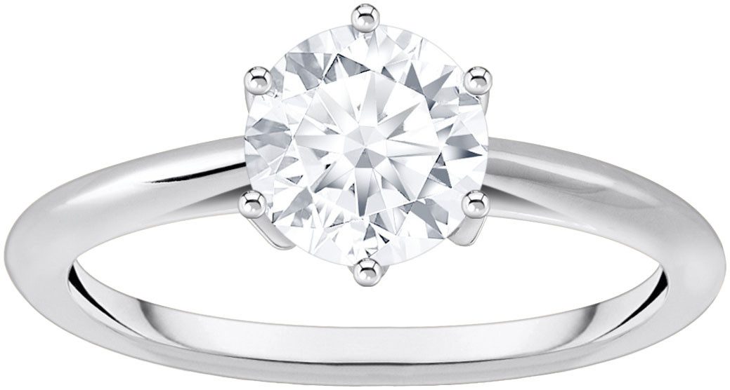 THOMAS SABO Fingerring Schmuck Silber 925 Ring Solitär, mit Zirkonia (synth)