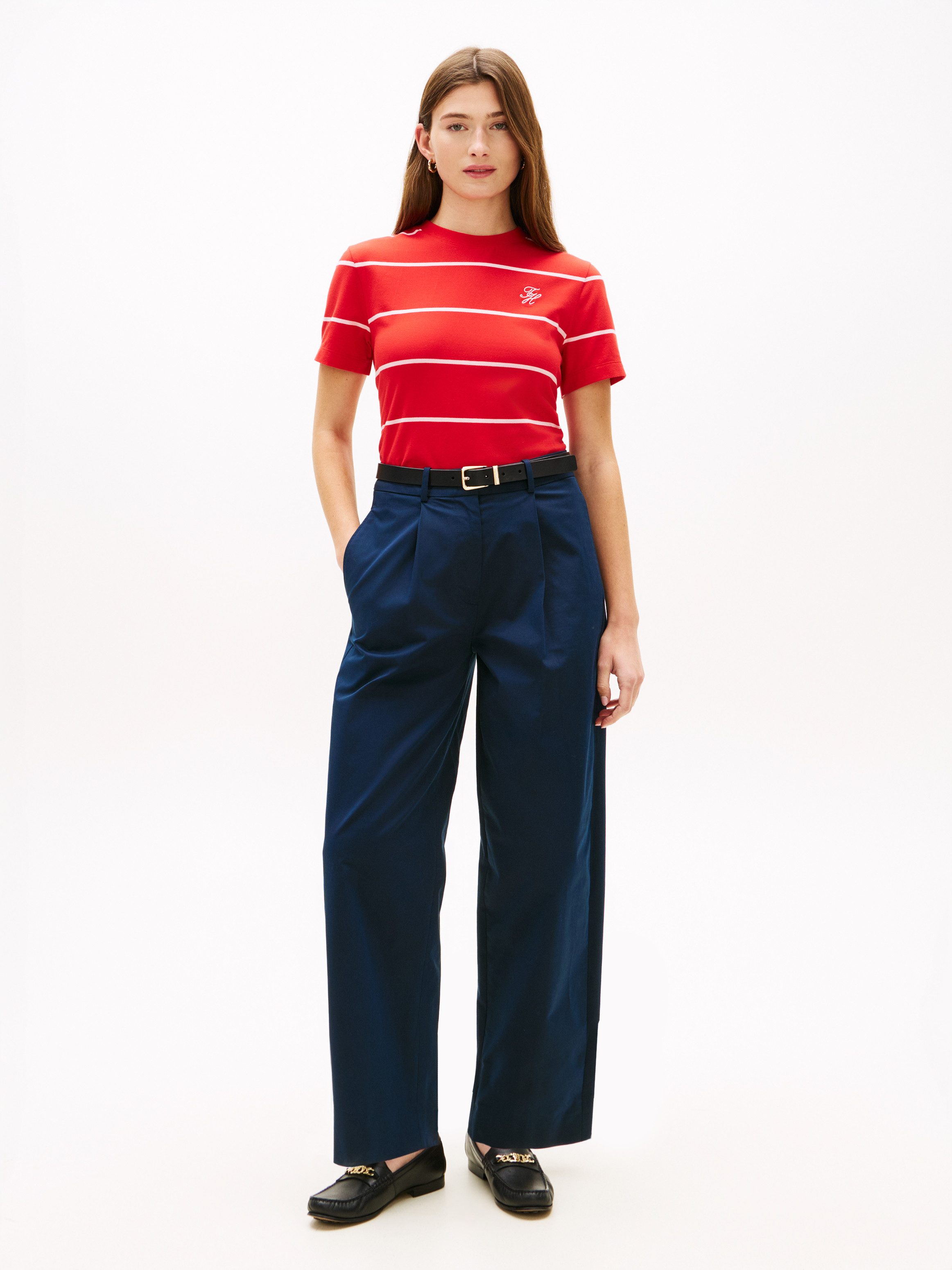 Tommy Hilfiger Kurzarmshirt TH SCRIPT REGULAR C-NECK SHORT SLEEVE TEE