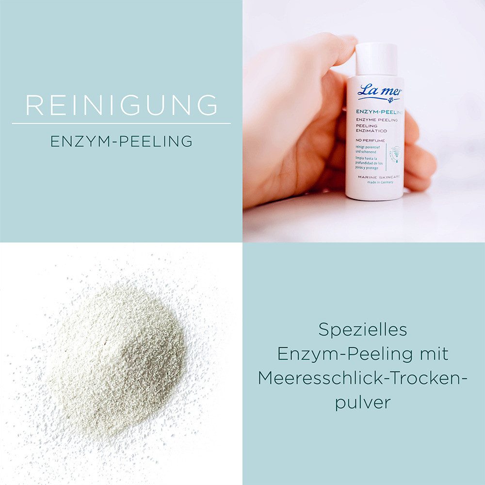 La mer Gesichtspeeling Enzym-Peeling – sanftes Peeling ohne Parfum, Schonend klärend mit Meeresschlick für ein ebenmäßiges Hautbild