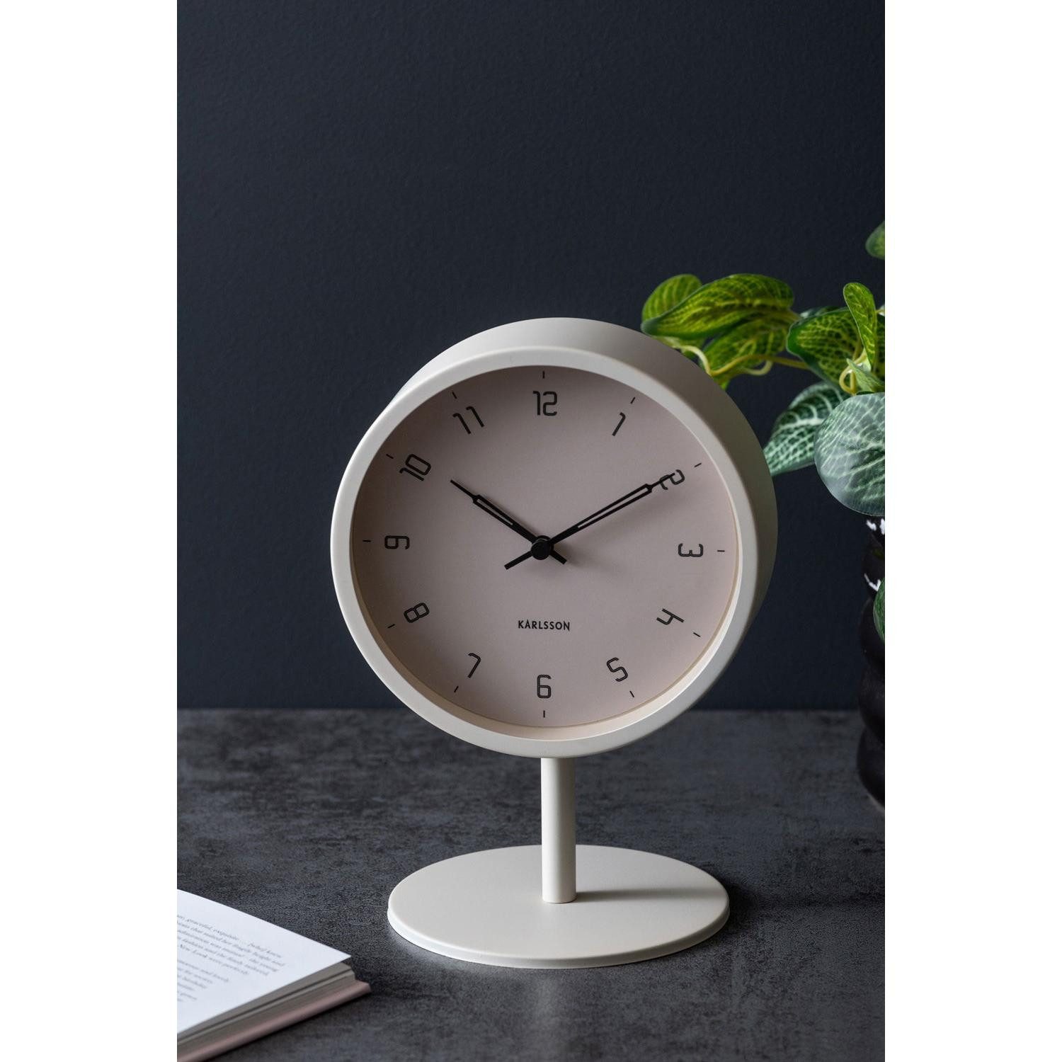 Karlsson Uhr Tischuhr Stark Iron Matt Warm Grey – Bild 5 von 5