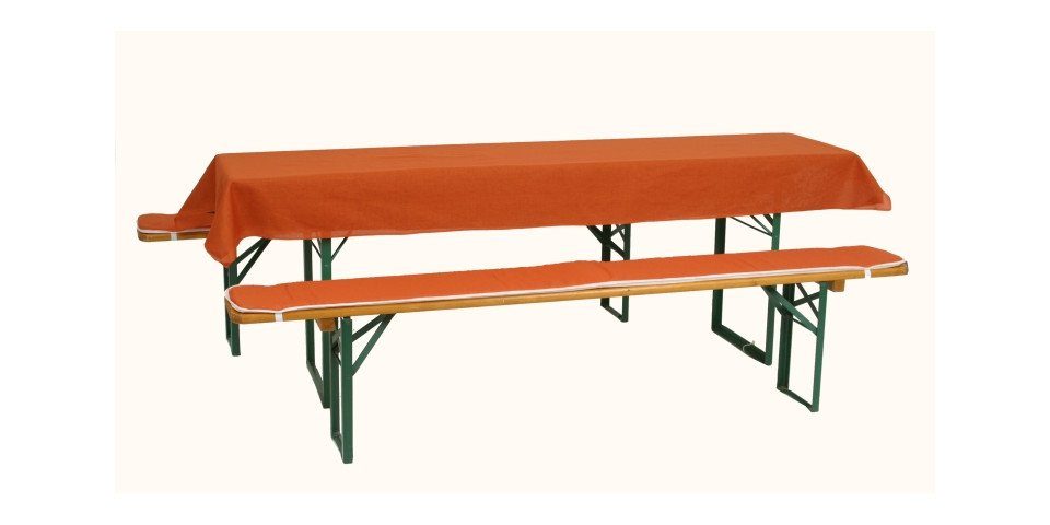 Hussen-Set GO-DE Bierzeltgarnitur-Auflagenset orange orange, GO-DE