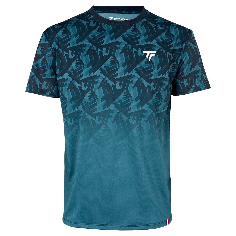 Tecnifibre T-Shirt X-Loop (atmungsaktiv, Mesh-Einsätze) 2024 blaugrün Herren