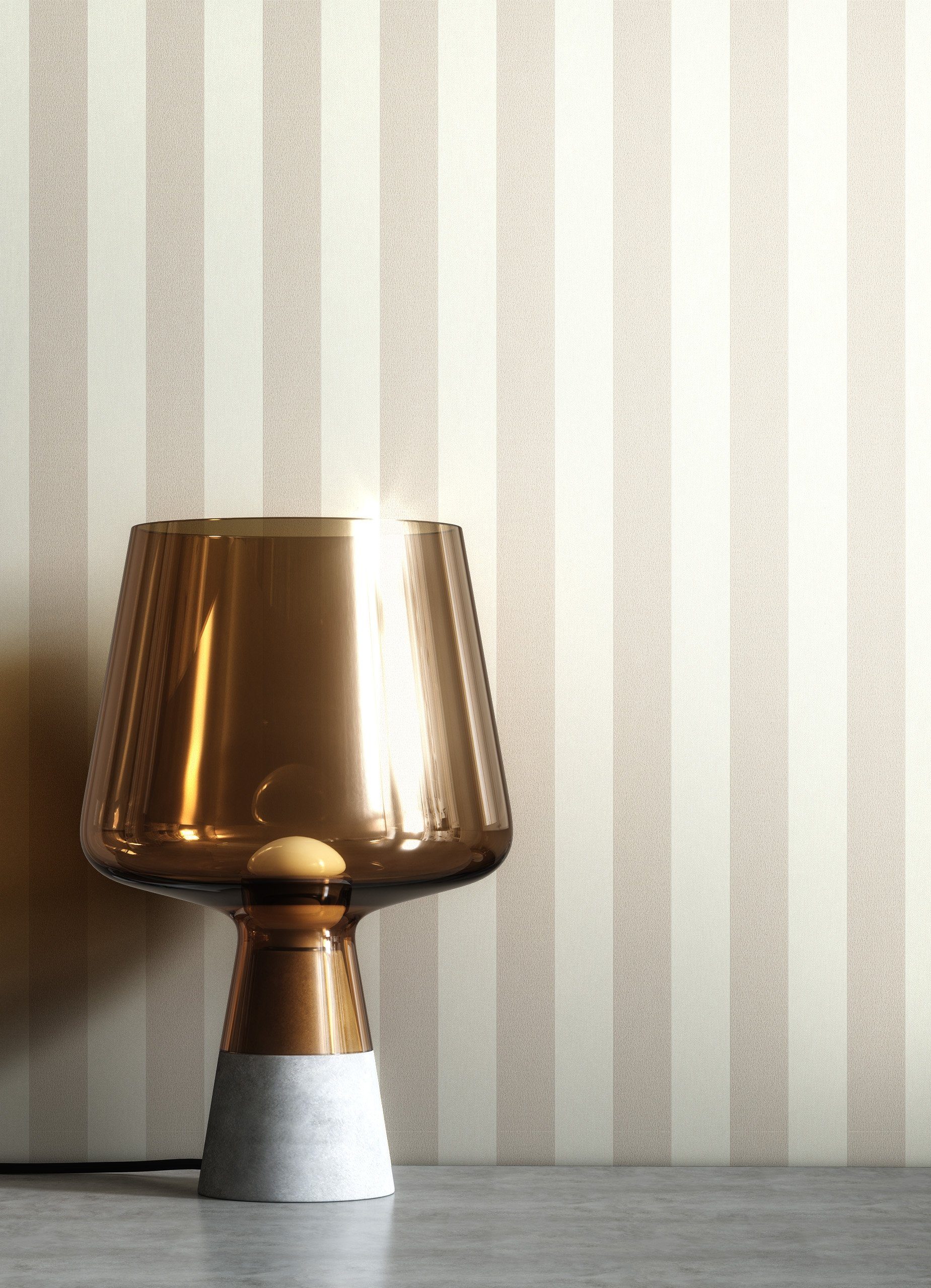 Newroom Vliestapete Nodin Beige Tapete Streifentapete Streifen,Linien, Beige Tapete Modern Streifen - Streifentapete Streifen Taupe Weiß Landhaus Linien für Wohnzimmer Schlafzimmer Küche, Streifen
