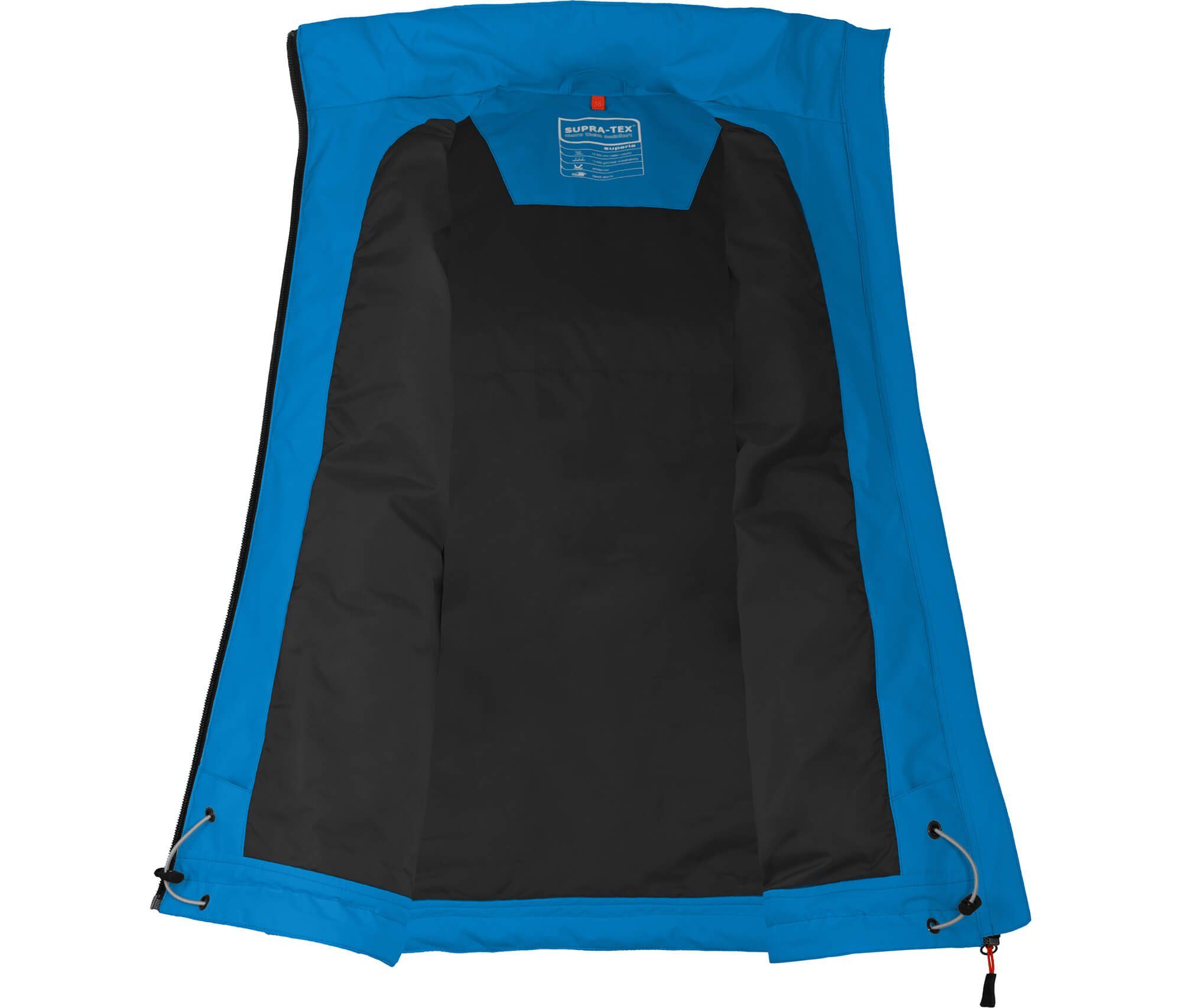 HELLI Weste Netzfutter, THERMO Wassersäule, Outdoorjacke 12000 blau Normalgrößen, Regenweste, Damen mm Bergson