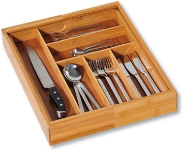 KESPER for kitchen & home Besteckkasten, variabel ausziehbar, Bambus