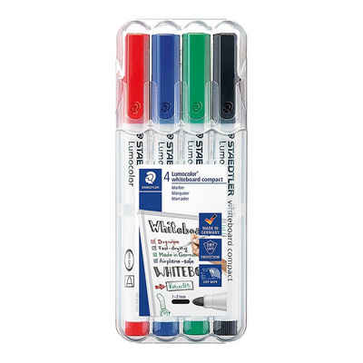 STAEDTLER Filzstift »Lumocolor Whiteboard Marker 1-2 mm, 4 Farben in«