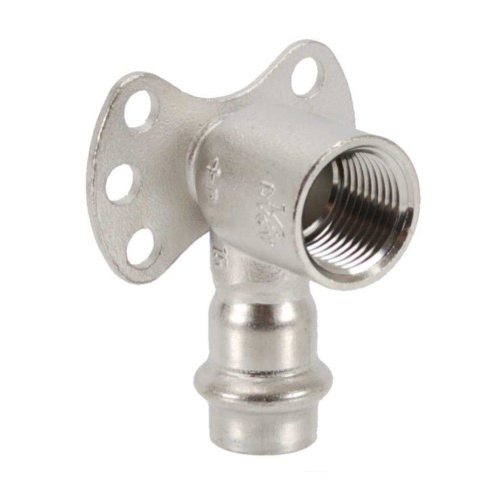 Viega Wasserrohr Viega Sanpress Inox Wandscheibe, Modell 2325.5, 22 mm x 1/2"