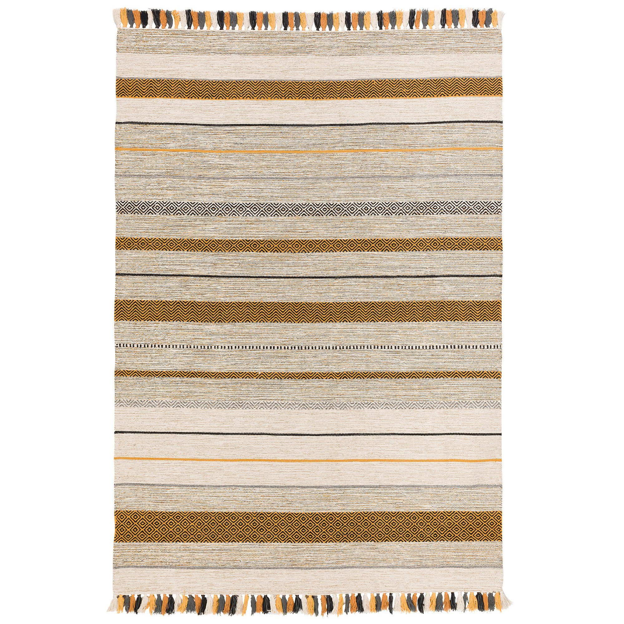 Pergamon Wollteppich Natur Teppich Kelim Kalleen, günstig online kaufen