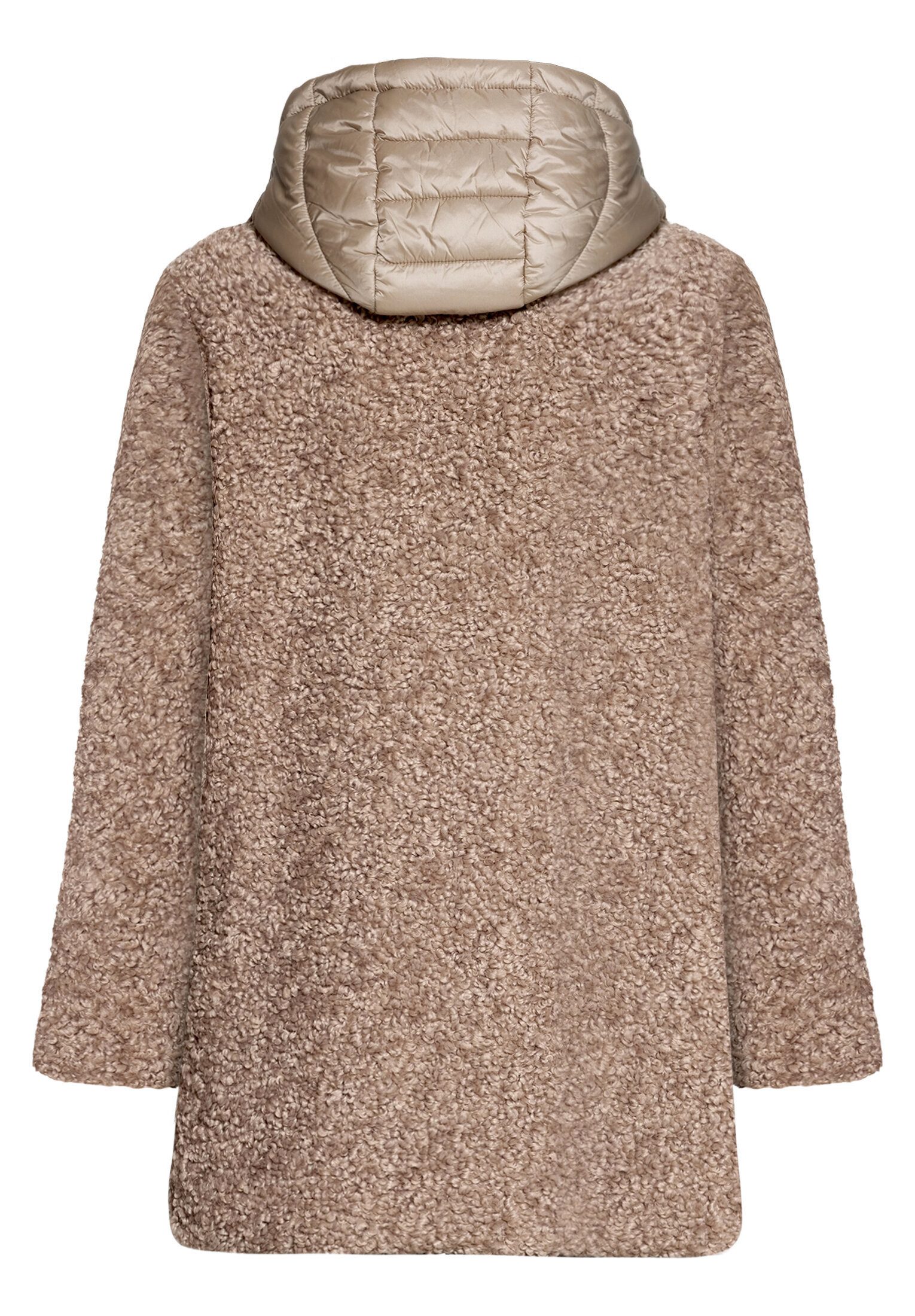 Amber & June Plüschjacke Damen mit abnehmbarem Westenteil