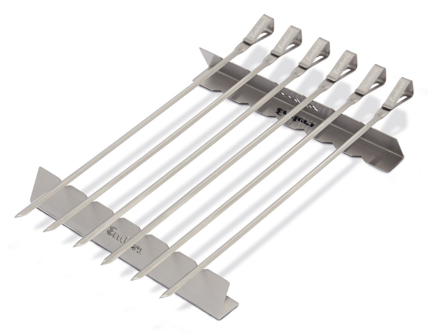 Enders® Grillguthalter Schaschlikspiesse-Set XL Edelstahl 6 Stk.