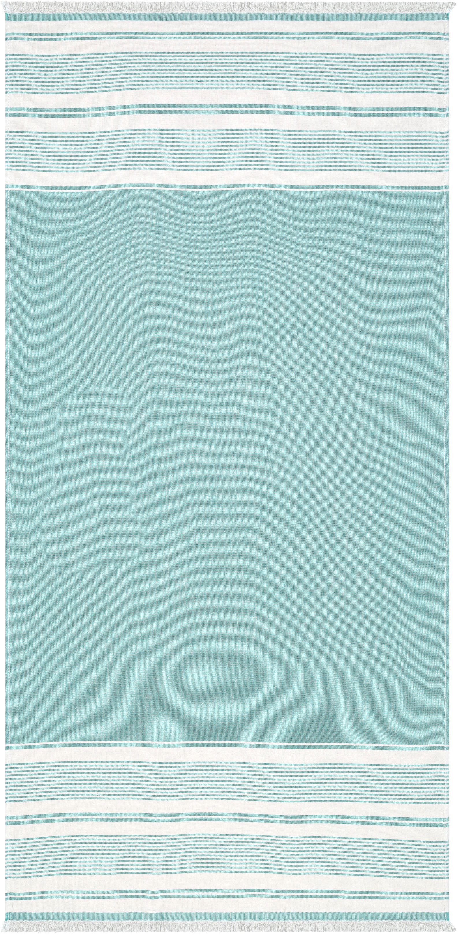 Egeria Strandtuch Pestemal, gewebte Ware (1-St), 80x180 cm, mit Fransen