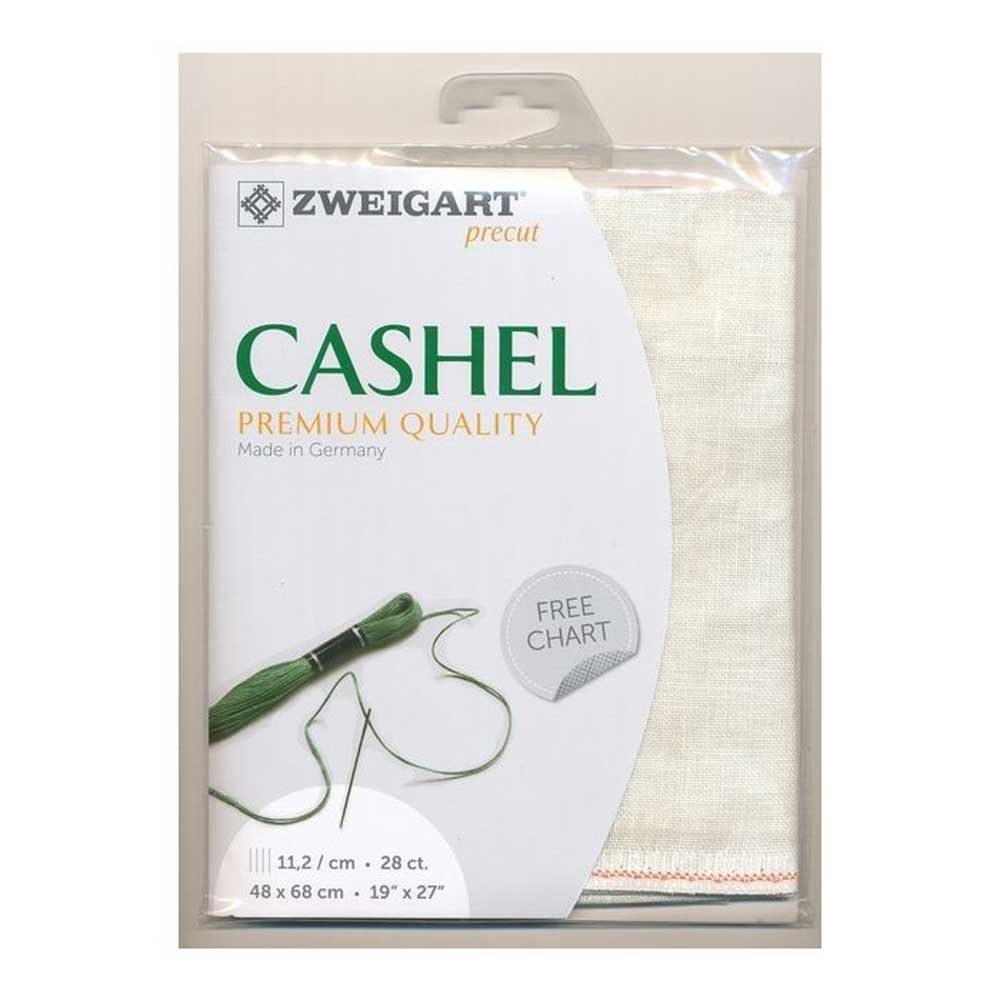 Zweigart Kreativset Zählstoff CASHEL Vintage Zweigart Precute 28 ct. 3281 100% Leinen Far, (embroidery kit by Marussia)