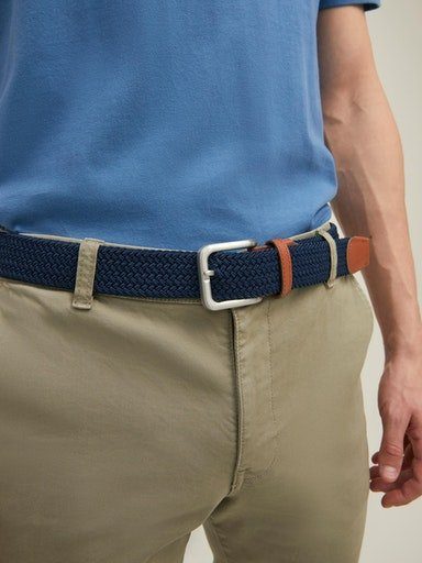 Jack & Jones Stretchgürtel JACSPRING WOVEN BELT NOOS mit silberfarbener Sch günstig online kaufen