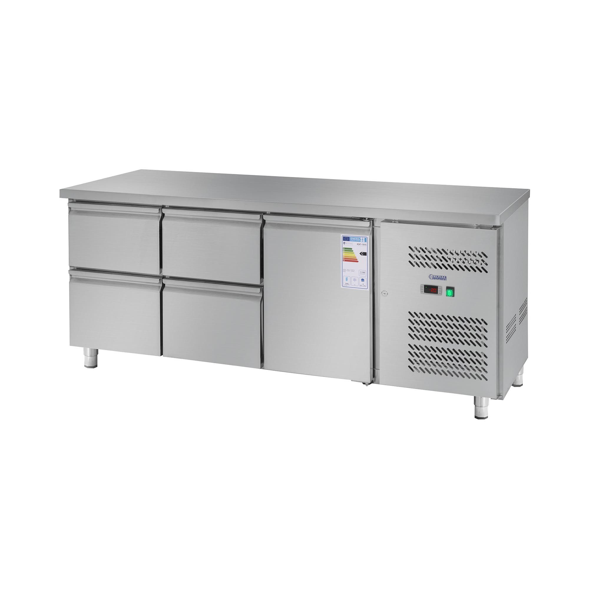 Royal Catering Kühlschrank RCKT-179/70, 84 cm hoch, 179.5 cm breit