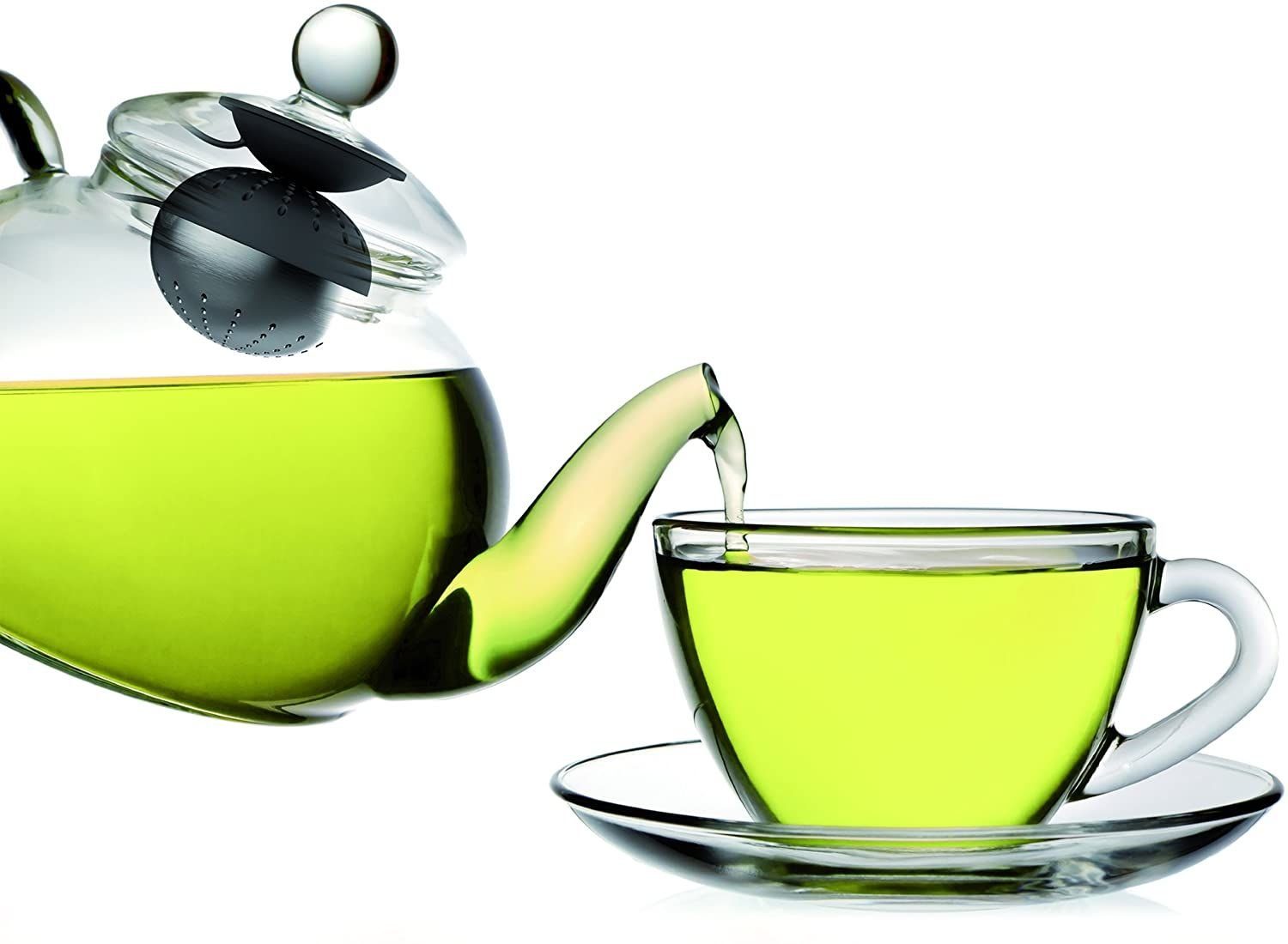 Tee-Ei mit Saugnapf Markenwarenshop-Style Edelstahl Teeball Teesieb MAGNETISCH Teesieb Teefilter