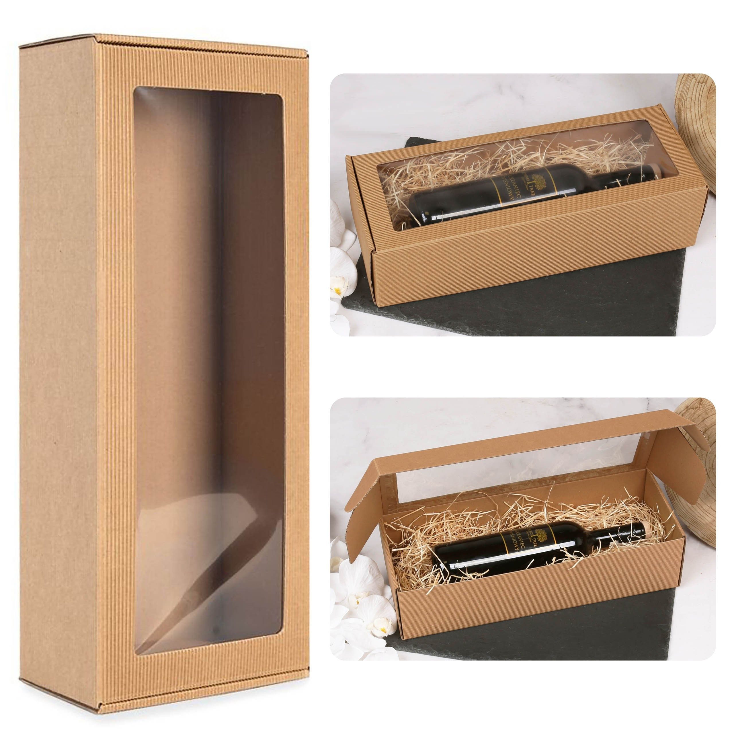 Sarcia.eu Geschenkbox Rechteckige Schachtel mit Sichtfenster 40x15x10 cm (1 St)