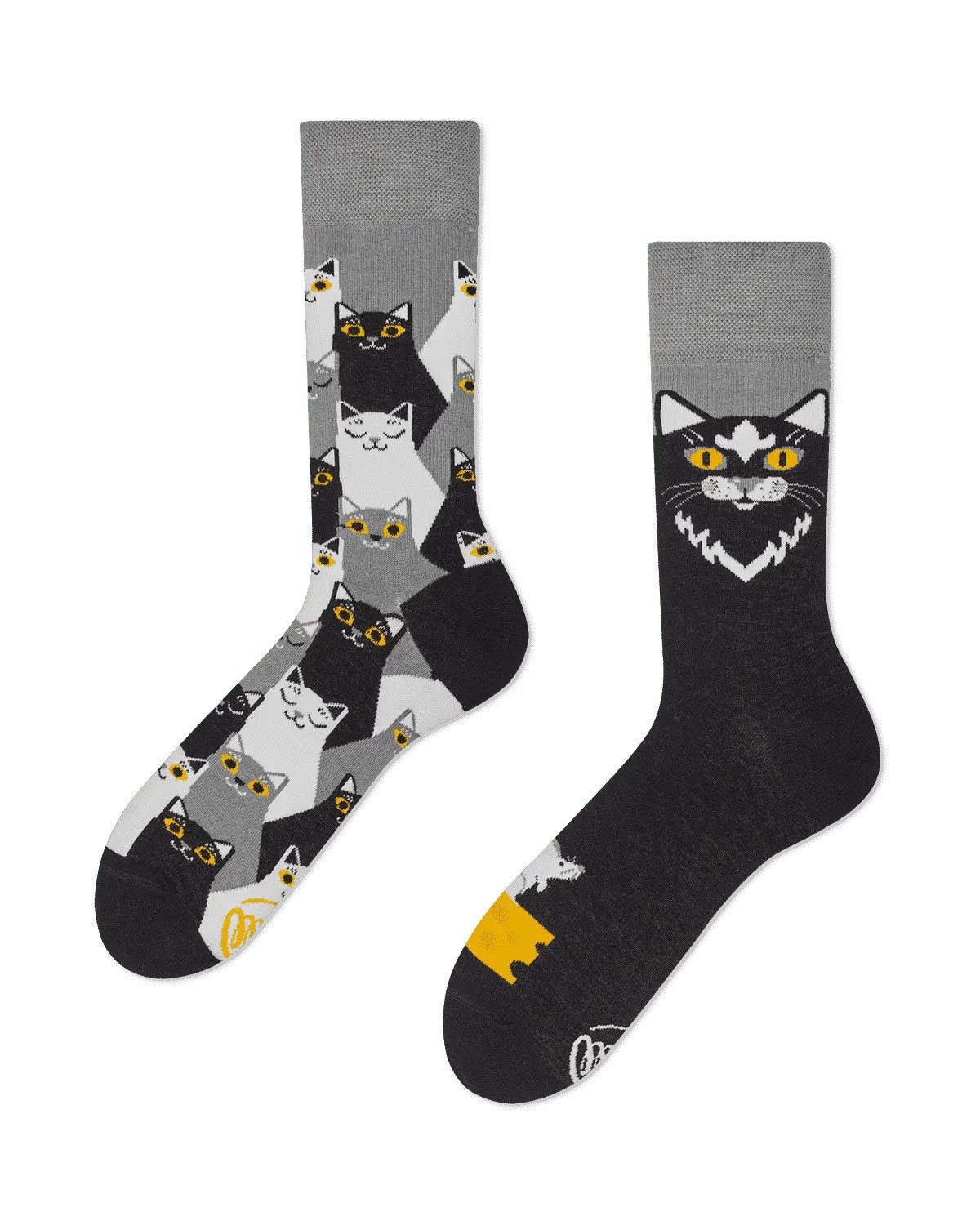 Freizeitsocken Many Mornings Socken Black Cat