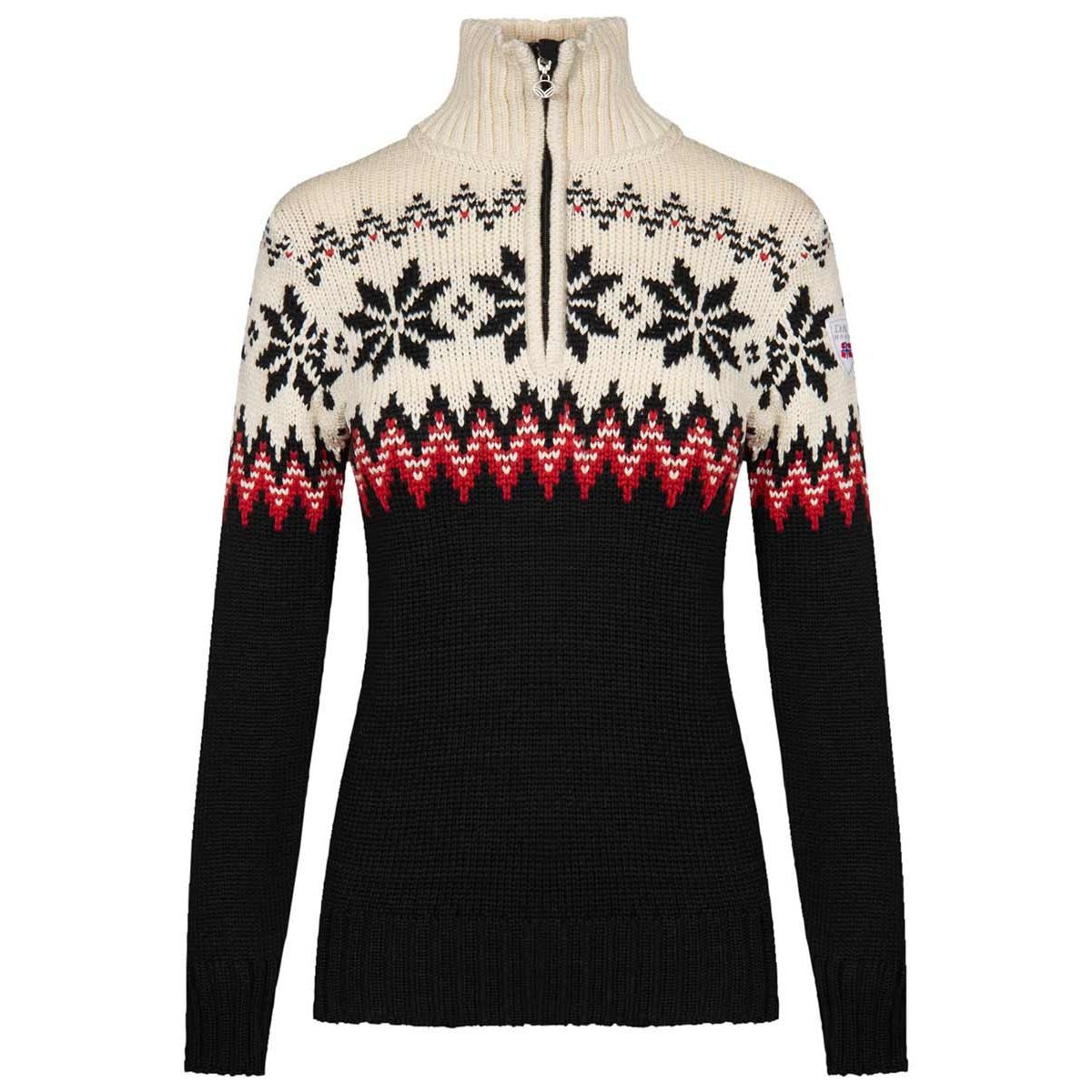 Dale of Norway Fleecepullover Myking Fem Sweater Ein stilvoller Retro-Pullover aus weicher Merinowolle, der