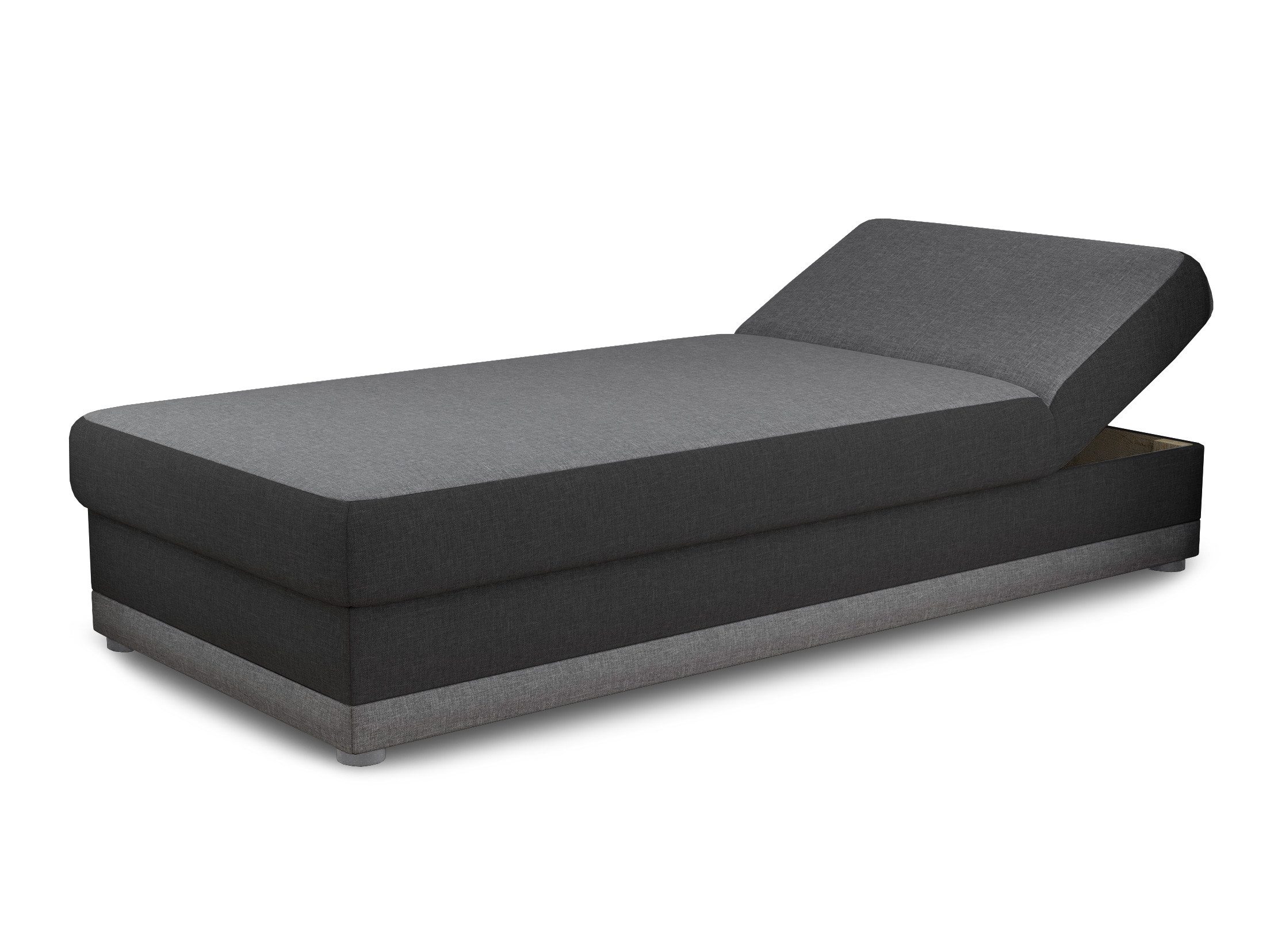 Sofnet Polsterbett Andre (mit Bettkasten und Bonell-Matratze), Einzelbett, günstig online kaufen