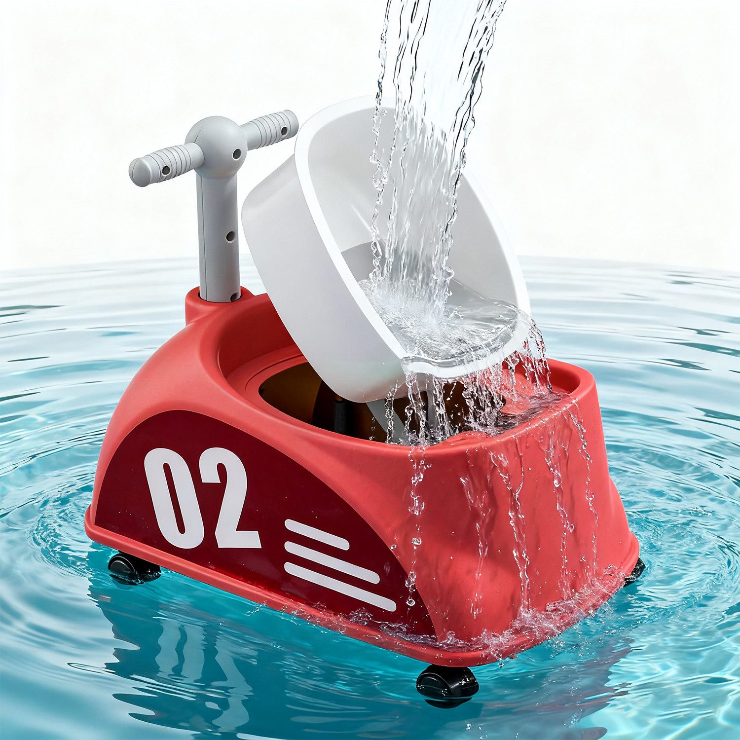 oyajia Тренеры по туалету Горшки 2-in-1, abnehmbar, mit Griffe, für Kinder 6-72 Monaten, Haltegriffe abnehmbarer Behälter, Spritzschutz