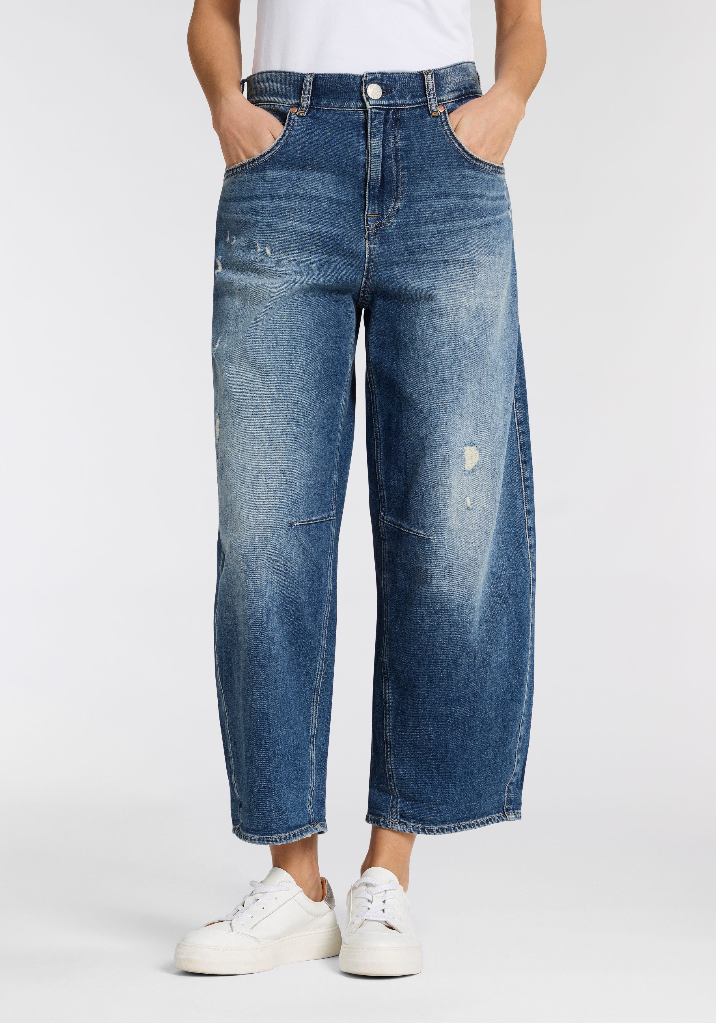 Herrlicher 5-Pocket-Jeans Barrow Denim Stretch im Barrel Fit