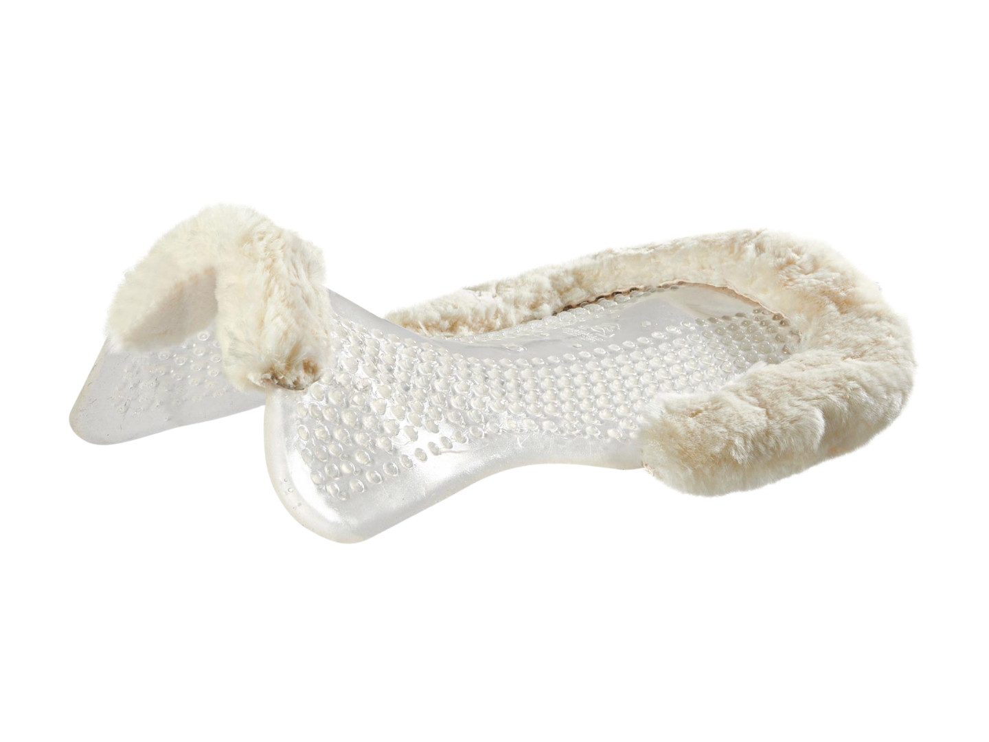 Acavallo Sattelpad Massage Gelpad mit Lammfellrand