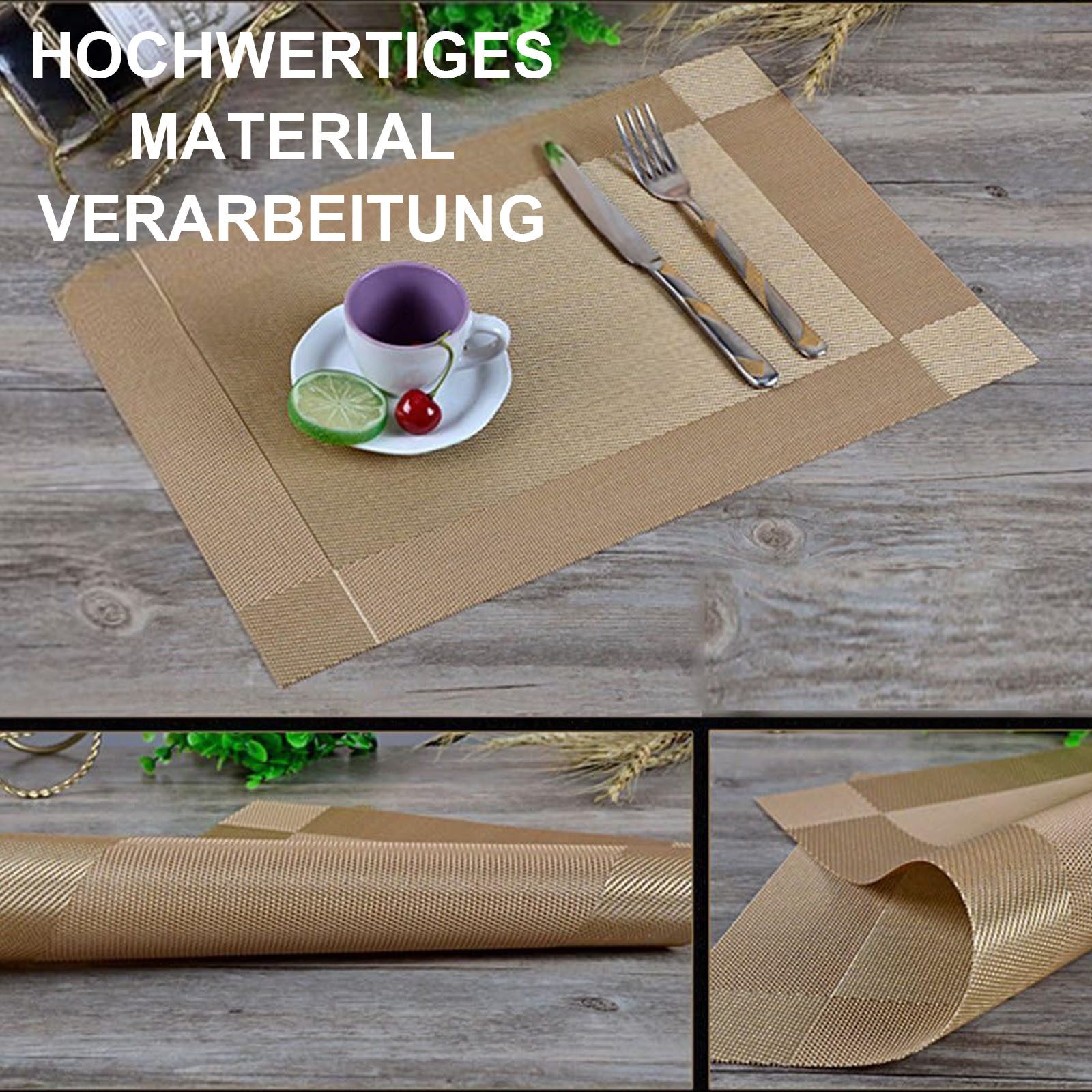 HAUSS SPOLE Platzset 6-Platzset PVC Platzdecken, Platzmatte, Tischmatten, S günstig online kaufen