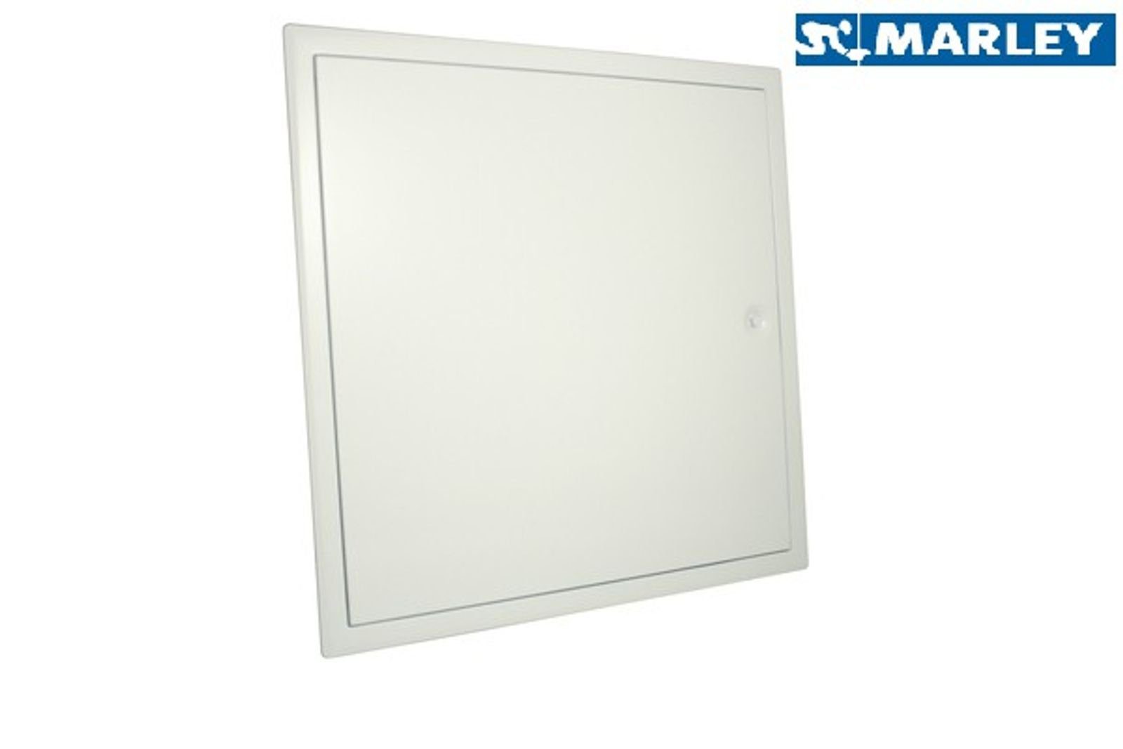 Marley Deutschland GmbH Wandfliese Revisionstür weiß beschichtet 350x350mm, Aluminium 0x0, Klappendeckel aushängbar, mit verdecktem Schnappverschluss