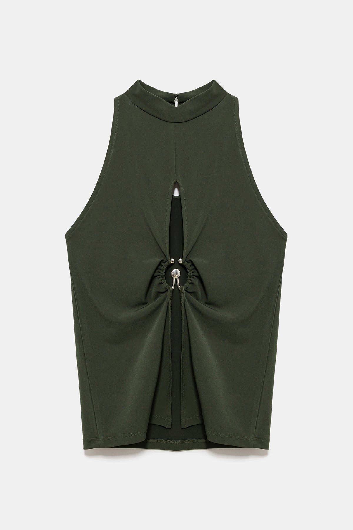 No Matter What Blusentop Neckholderbluse mit V-Ausschnitt