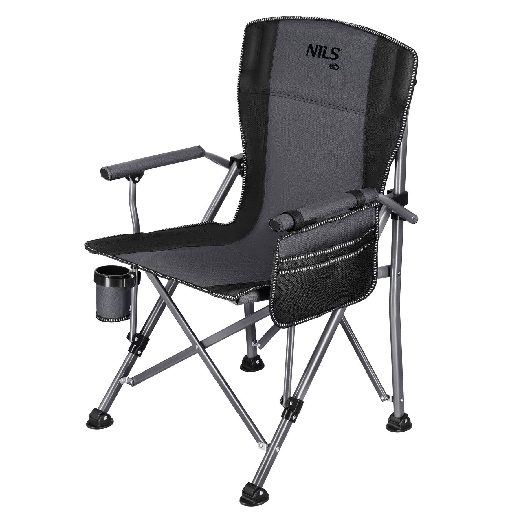 NILS CAMP Angelstuhl Klappstuhl Campingstuhl faltbar mit Tasche, Leicht und einfach zu transportieren