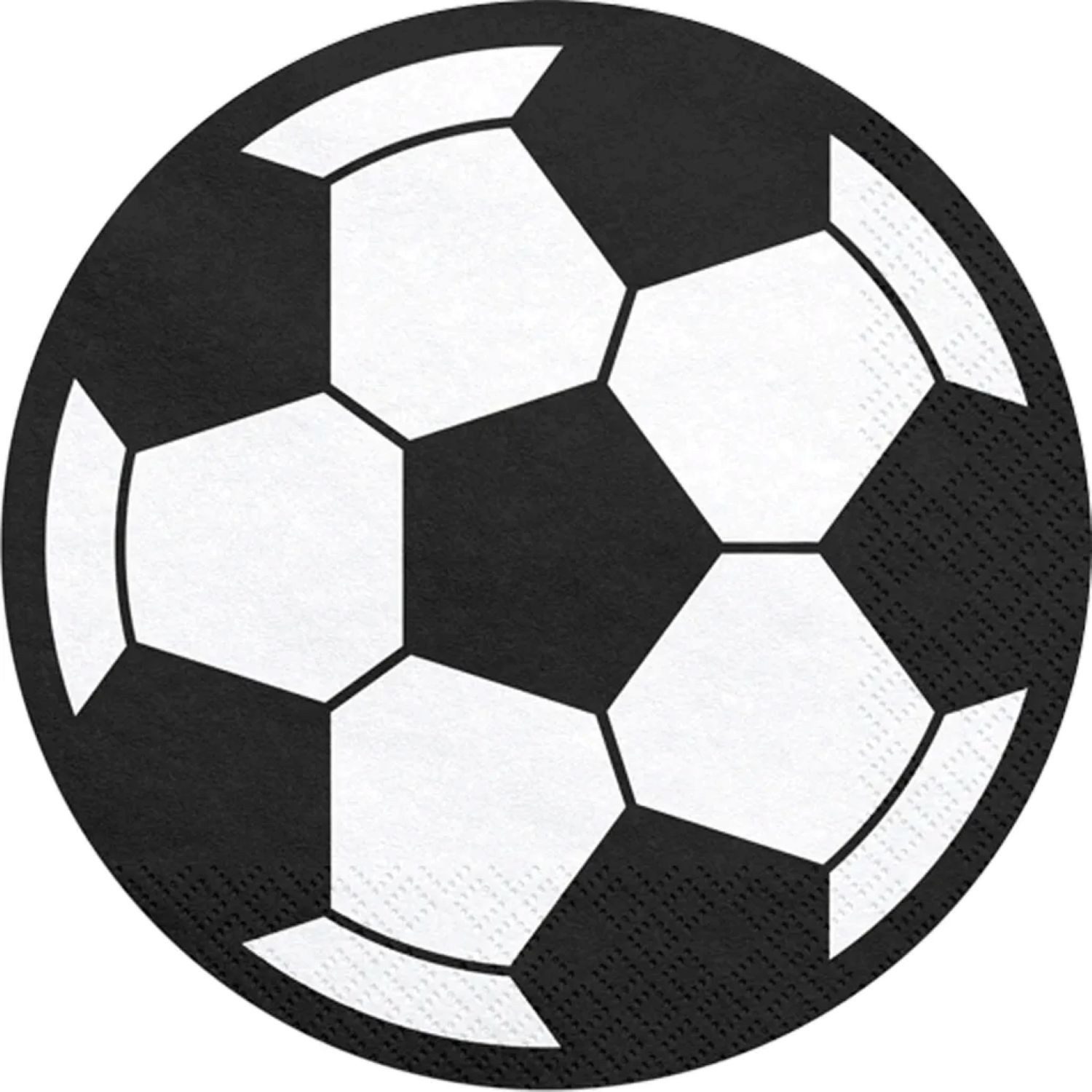 partydeco Papierserviette Servietten 'Fußball' 20Stk./13,5 cm