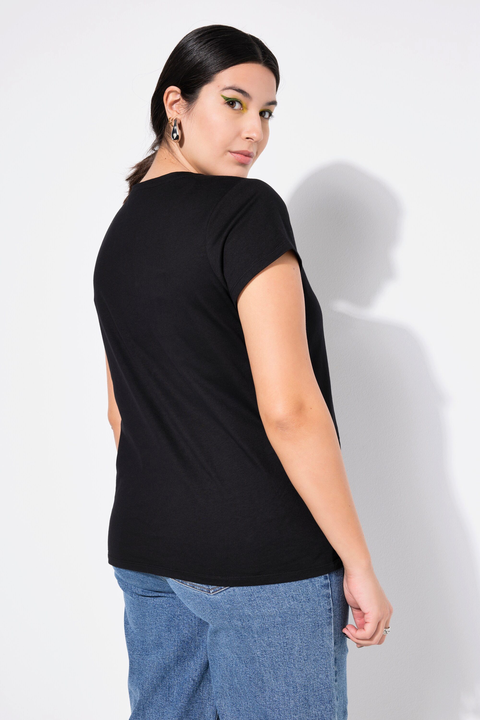 Studio Untold T-Shirt T-Shirt Classic Shape abnehmbare Zierkette