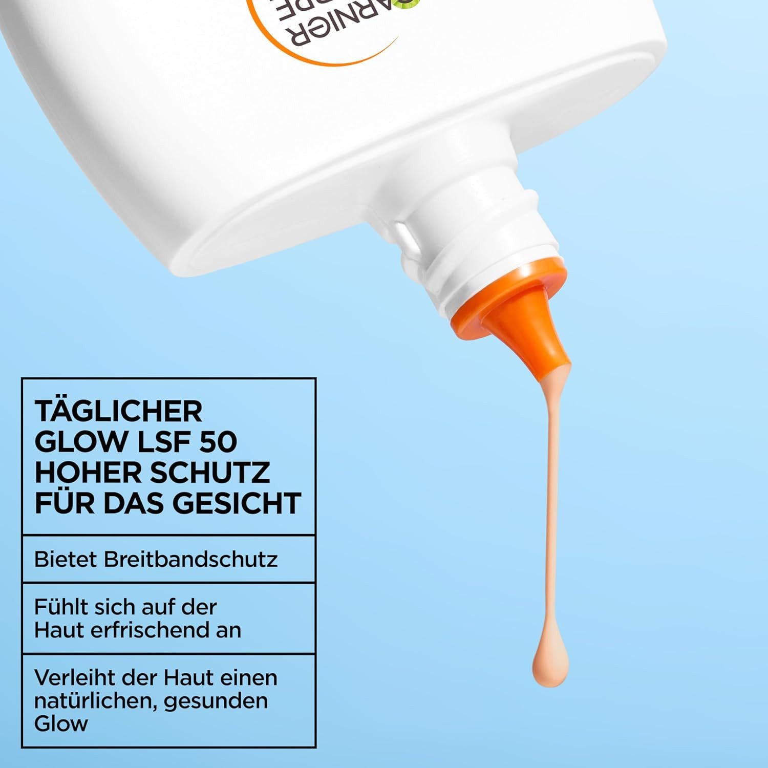 GARNIER Getönte Gesichtscreme Ambre Solaire Super UV UV-Water-Fluid LSF 50