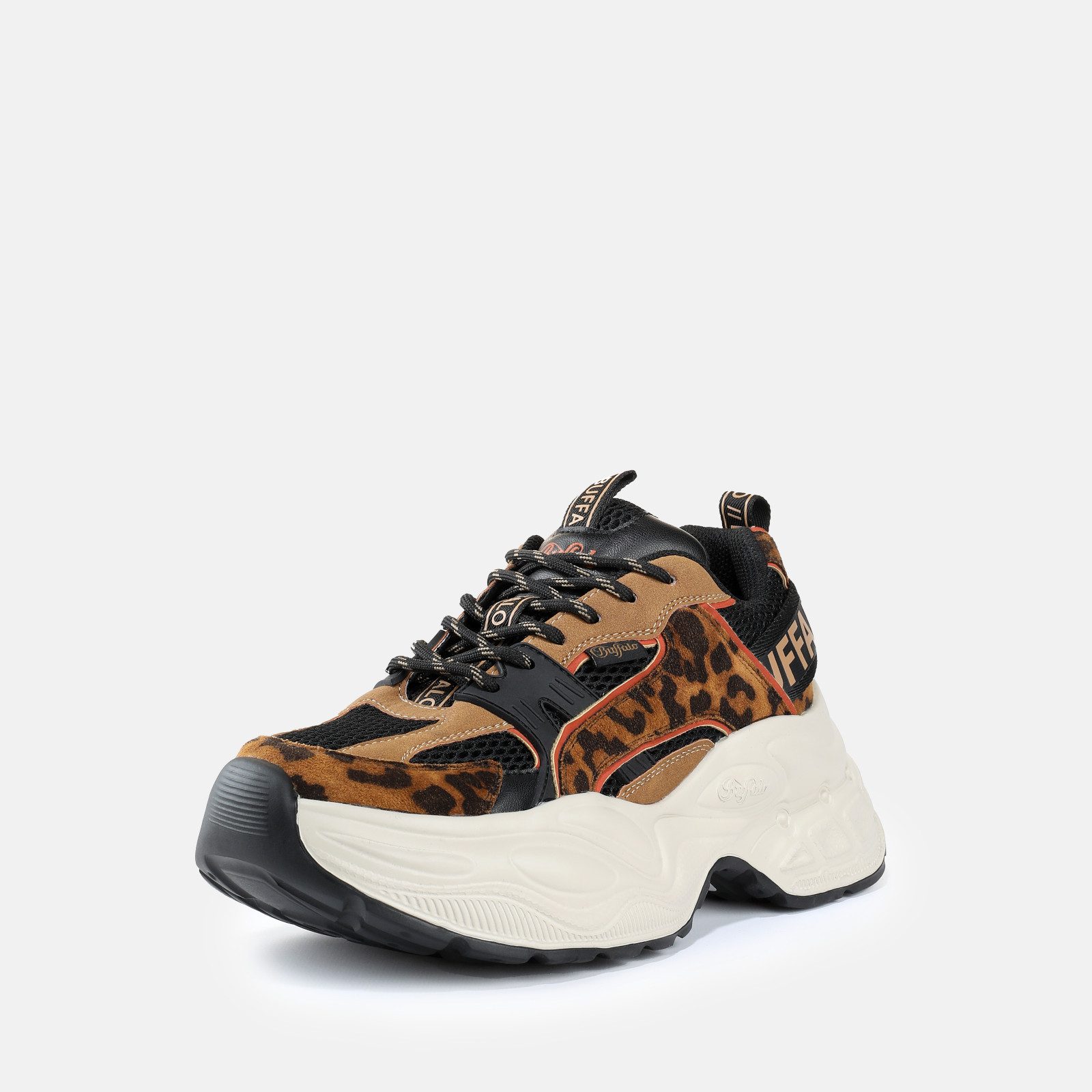 Buffalo YUNO Plateausneaker Chunky-Sneaker in Leo-Optik, Leichtgewicht