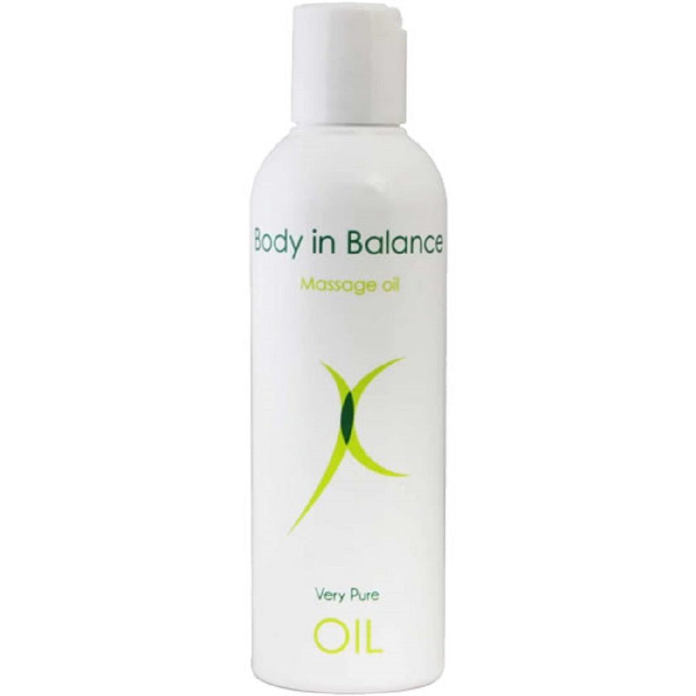 Body in Balance Gleit- & Massageöl Body in Balance, neutrales Massageöl, Flasche mit 200ml geruchsloses Massage Öl, 1-tlg., ohne Parfüm und Zusatzstoffe, für professionelle Massage geeignet