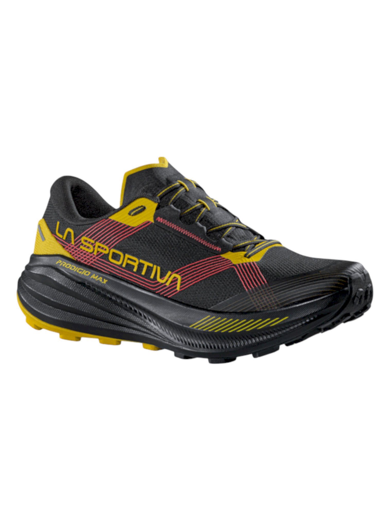Prodigio Max (für lange Strecken) schwarz/rot/gelb Herren Laufschuh
