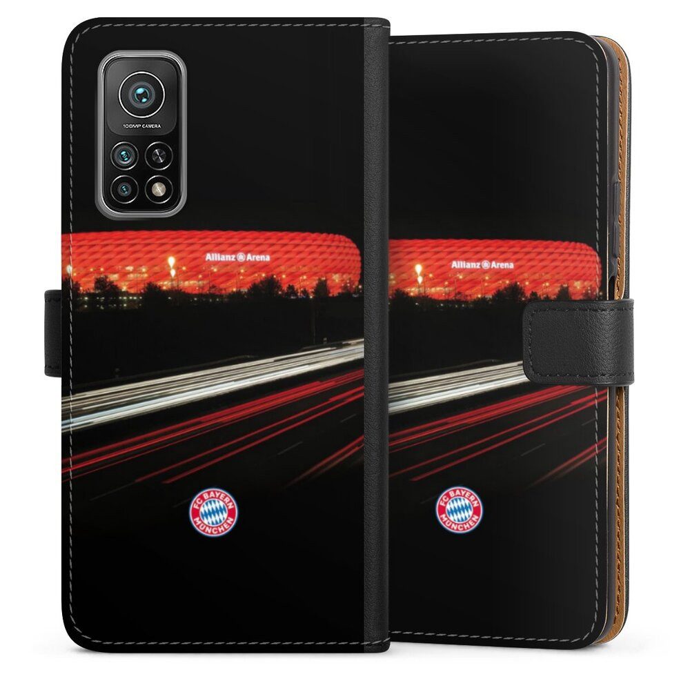 DeinDesign Handyhülle FC Bayern München FCB Stadion FC Bayern München Allianz Arena, Xiaomi Mi 10T Pro 5G Hülle Flip Case Klapphülle Handytasche Leder