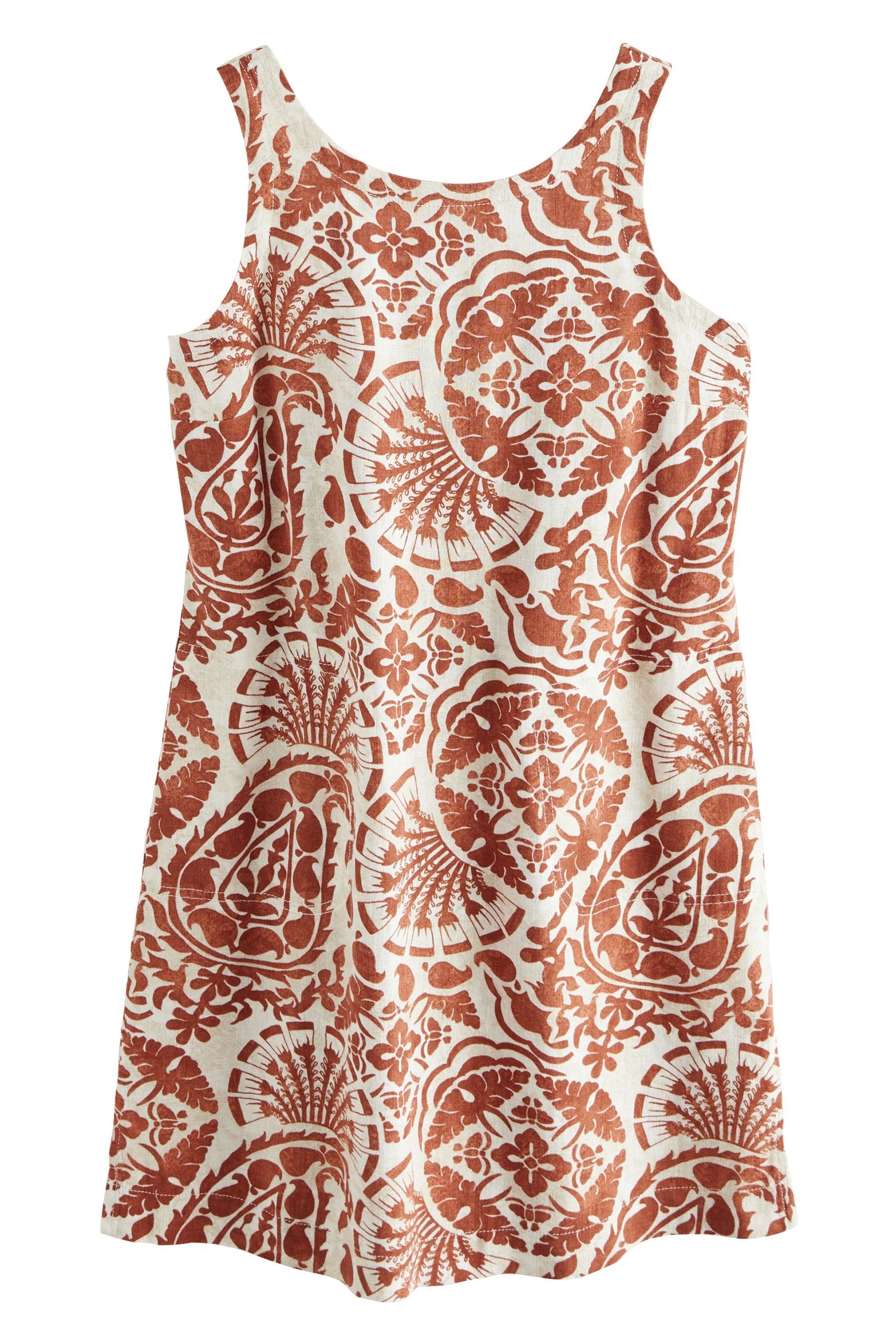 Next Minikleid Mini-Etuikleid mit Leinen mit U-Rückenausschnitt (1-tlg) günstig online kaufen