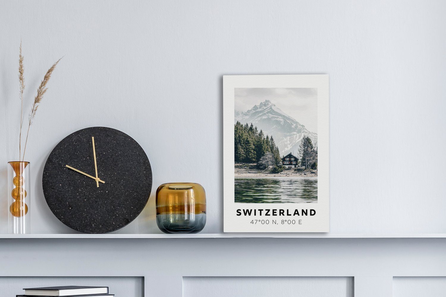 OneMillionCanvasses® Leinwandbild Schweiz - Haus - günstig online kaufen