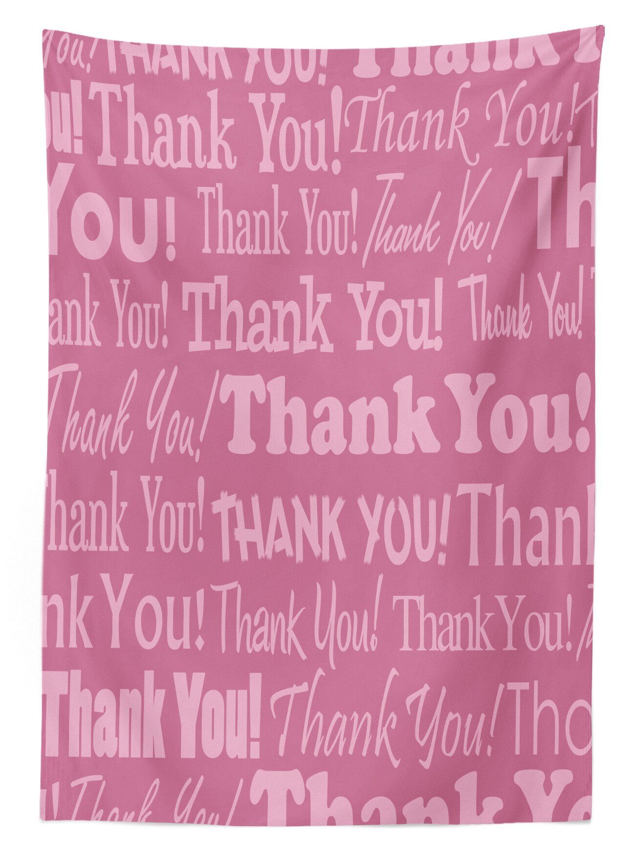 geeignet Für Danke Abakuhaus Thankful dir Klare Außen den Rosa Waschbar Farbfest Bereich Farben, Tischdecke Nachricht