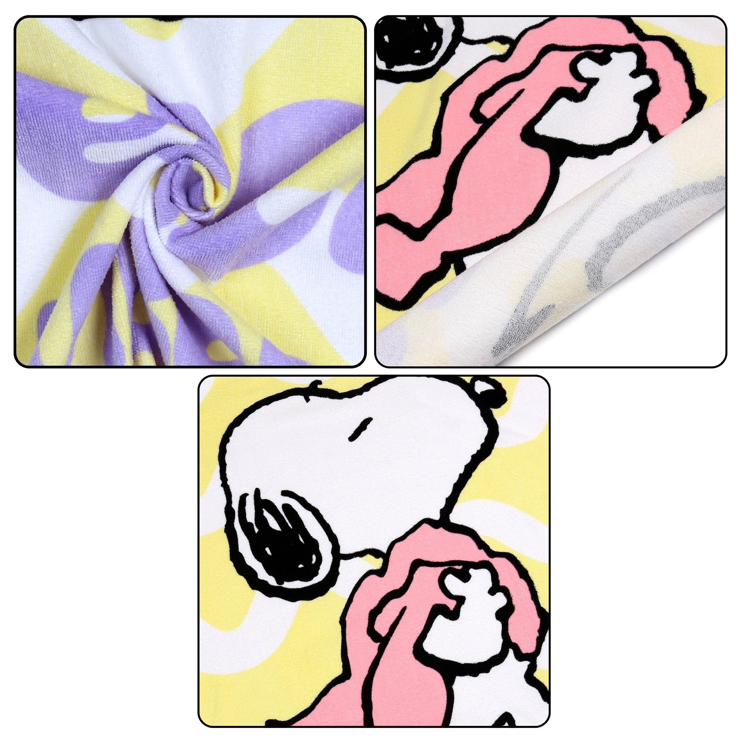 Sarcia.eu Badetücher Peanuts Snoopy Strand- und Badetuch Baumwolle 70x140 cm