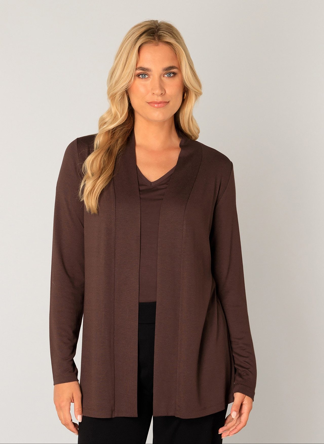 Base Level Strickjacke Yayla In elastischem Feinstrick günstig online kaufen