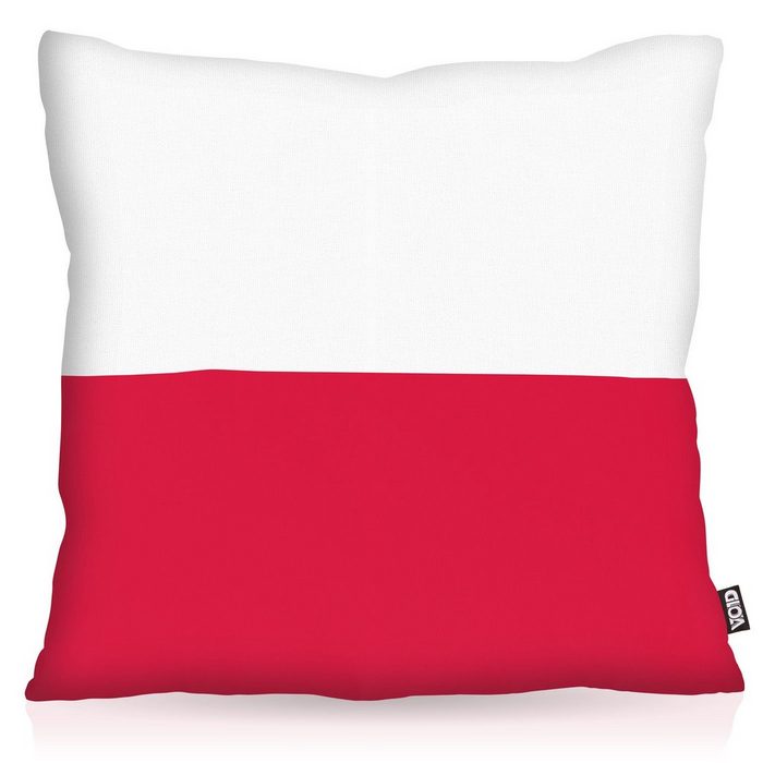 Kissenbezug VOID Sofa-Kissen Polen Poland Flagge Fahne Fan Flag EM WM Fussball
