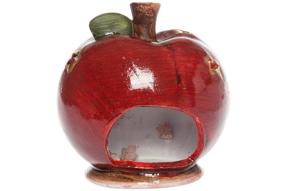 Wohnando Dekofigur Windlicht Apfel aus Keramik: Entzückende