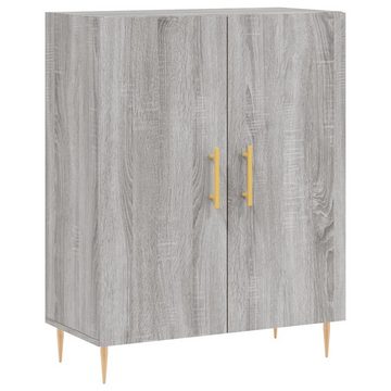 furnicato Sideboard Highboard Grau Sonoma 69,5x34x180 cm Holzwerkstoff