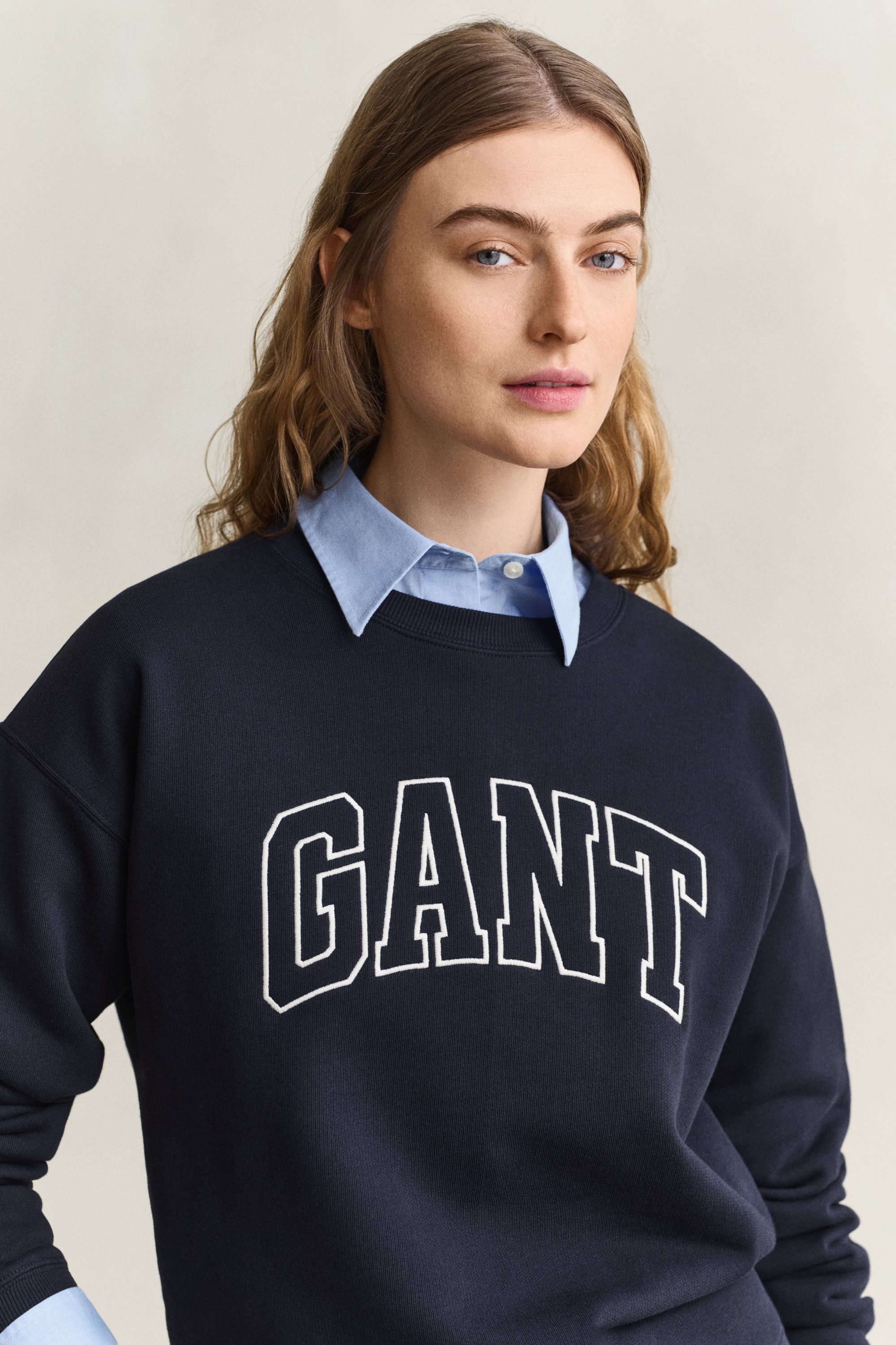 Gant Sweatshirt GRAPHIC C-NECK SWEAT Relaxed fit mit Rundhalsausschnitt